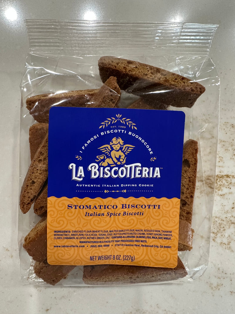 Biscottini - "STOMATICO" ITALIAN SPICE - No Nuts (8 oz.)