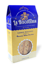 Lemon Biscotti Dipped In Bavarian White Chocolate