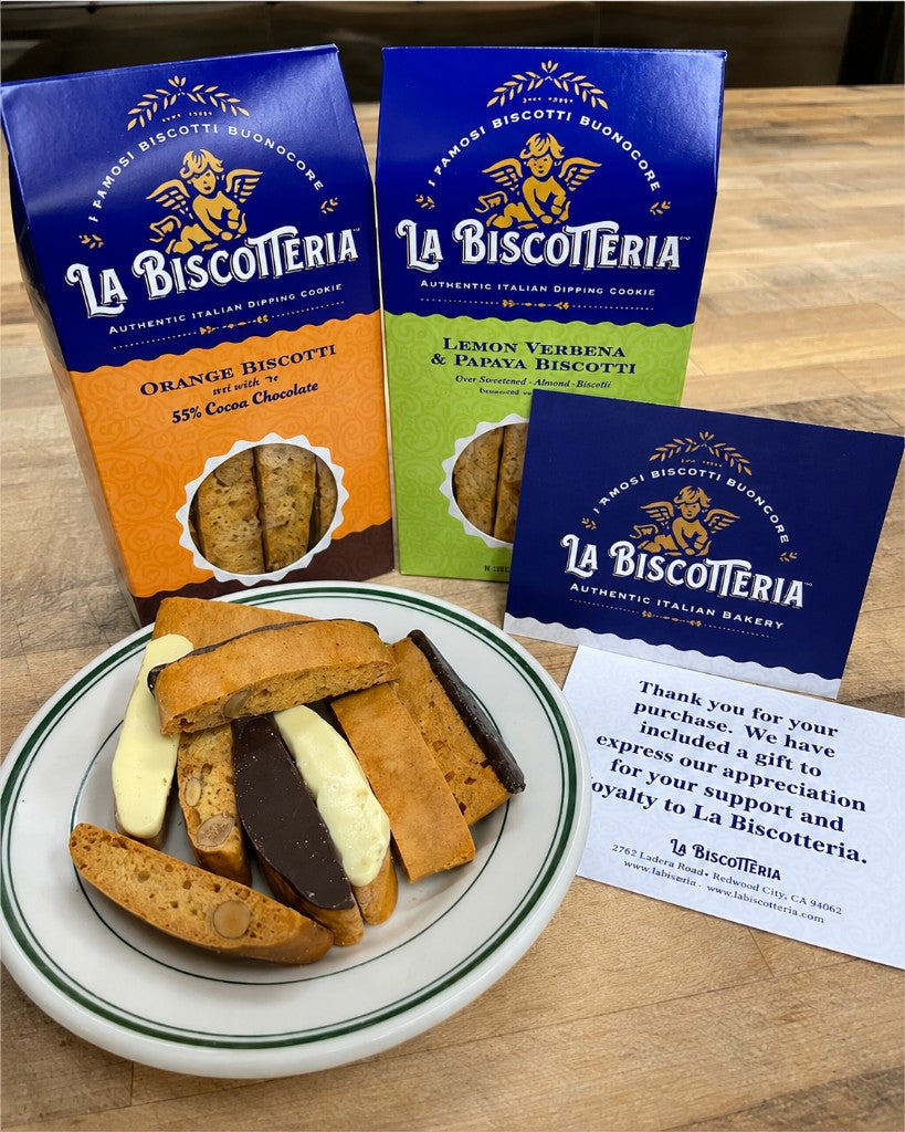 La Biscotteria biscotti with gift boxes