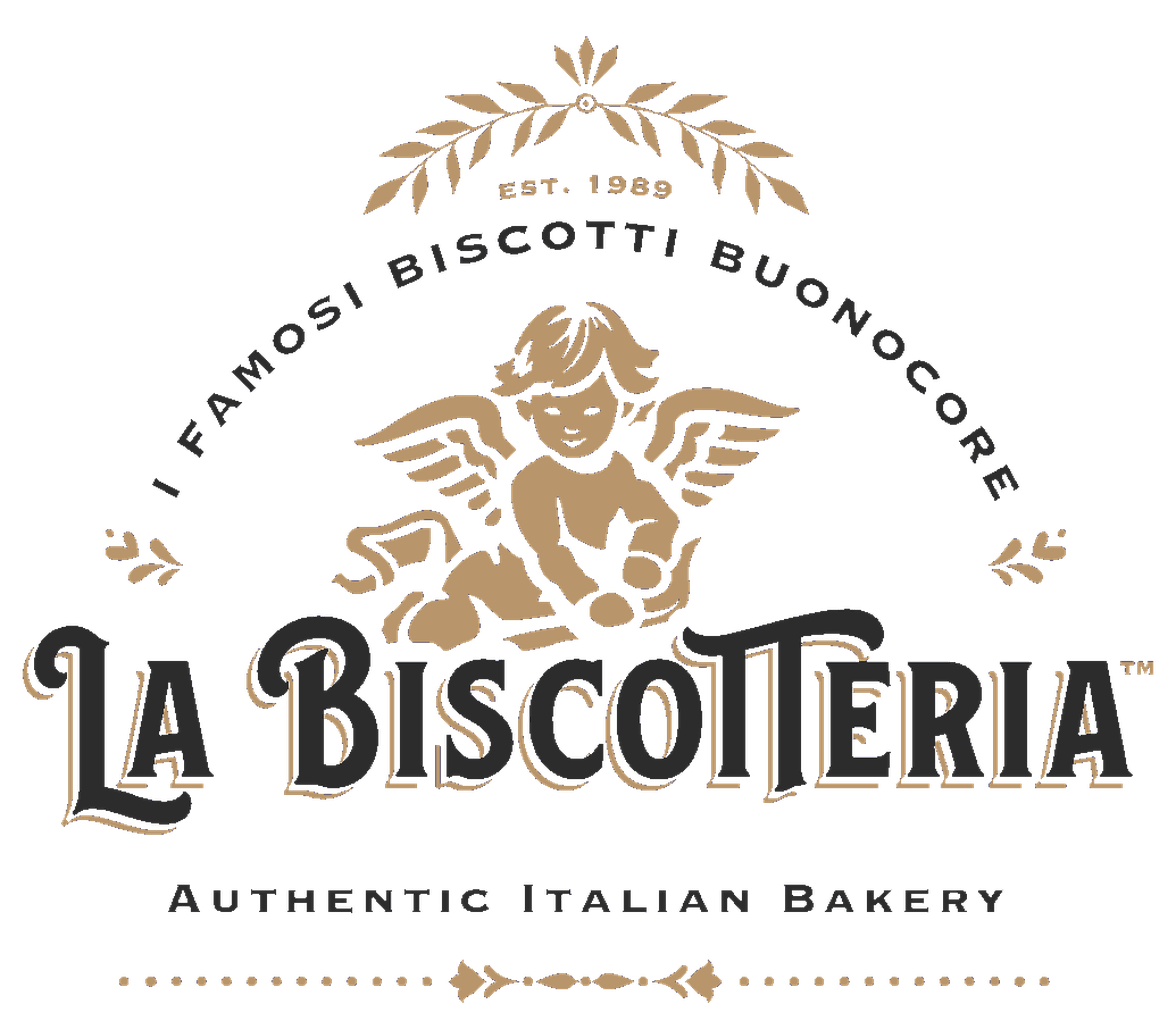 La Biscotteria luxury gold logo